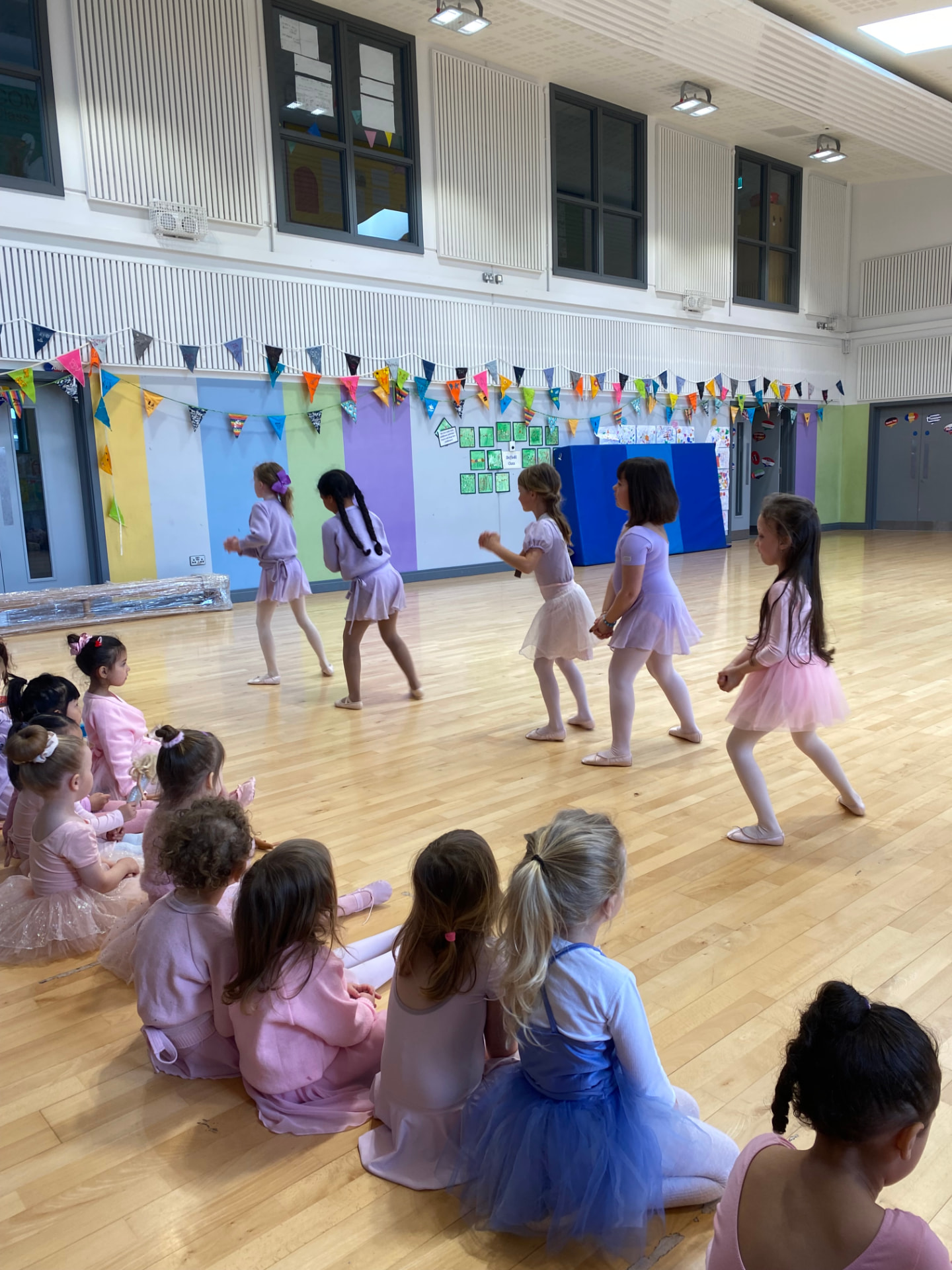 Young ballet dancers in class at Shanna Muller School of Ballet