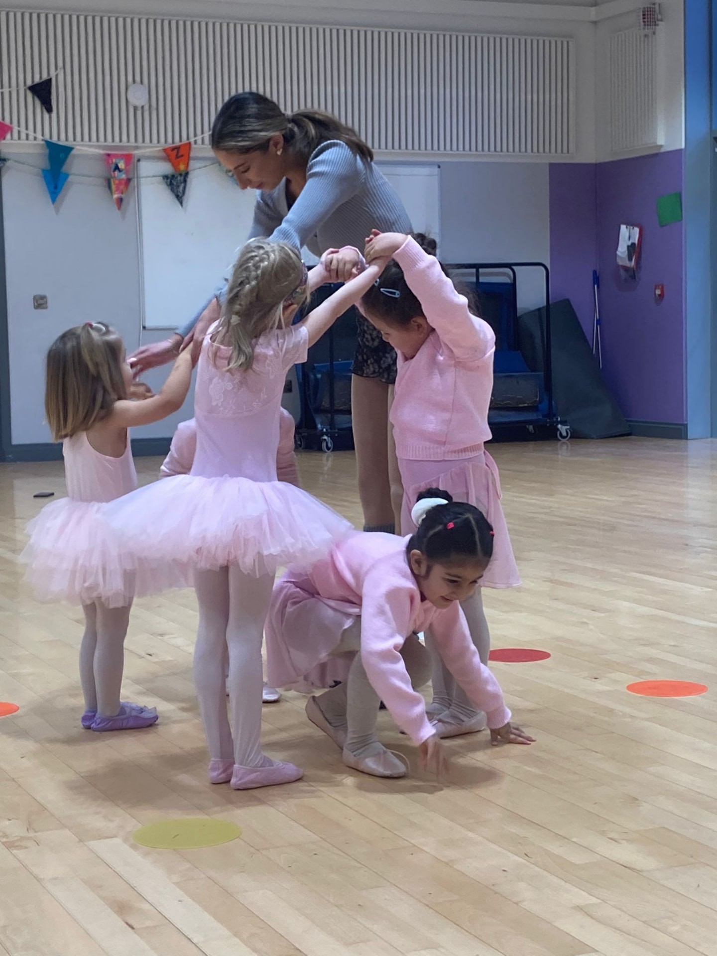Children taking part in a ballet camp